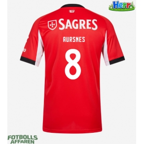 Benfica Fredrik Aursnes #8 Hemmatröja 2025-26 Kortärmad